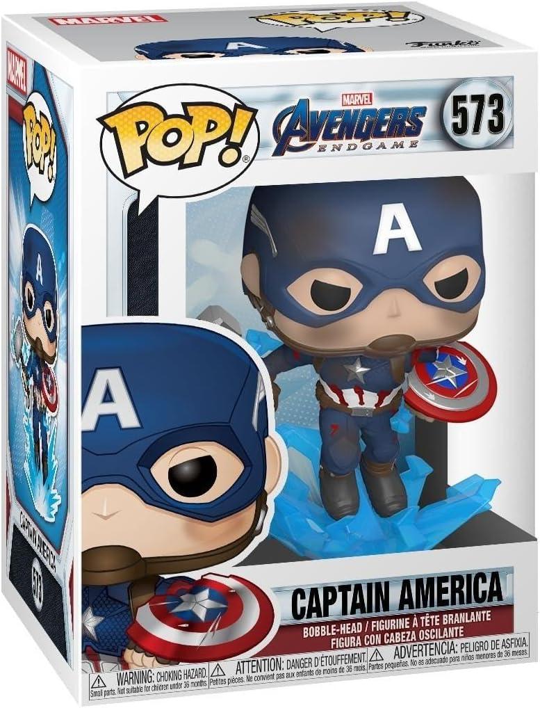 Avengers Endgame: Funko Pop! Movies - Captain America with broken shield & Mjolnir #573 - Magic Dreams Store