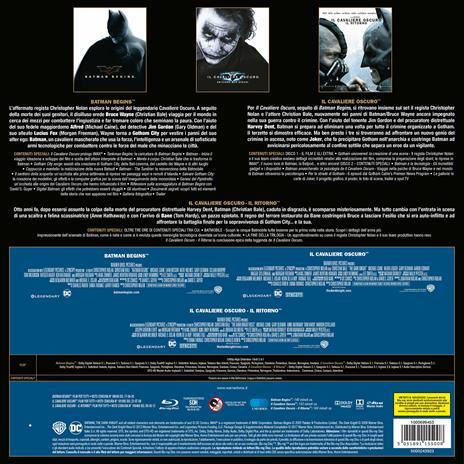 Batman la trilogia (Box 5 Blue-ray) Vinyl Edition - BATMAN: IL CAVALIERE OSCURO - Magic Dreams Store