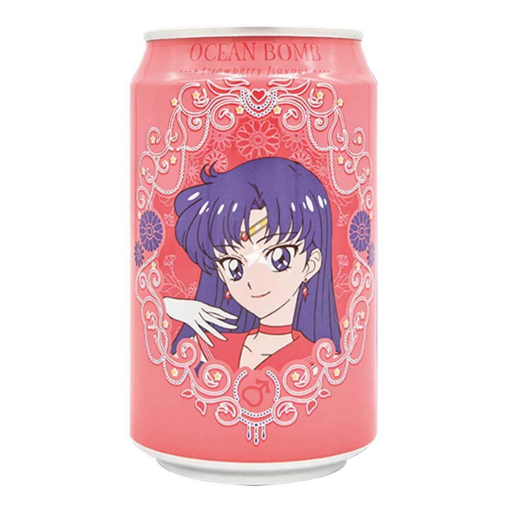 Bevanda frizzante gusto fragola - Sailor Mars 330 ml - SAILOR MOON - Magic Dreams Store