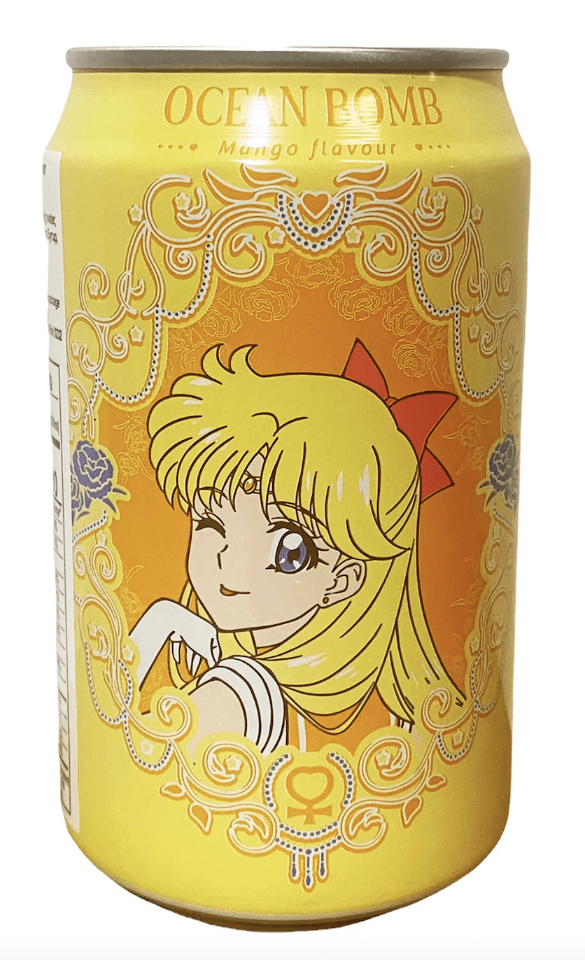 Bevanda frizzante gusto mango - Sailor Venus 330 ml - SAILOR MOON - Magic Dreams Store