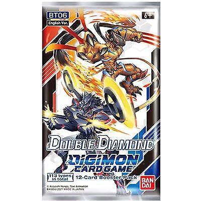 CARD GAME BUSTINA CON 12 CARTE DOUBLE DIAMOND BT06 BOOSTER PACK IN INGLESE - DIGIMON - Magic Dreams Store