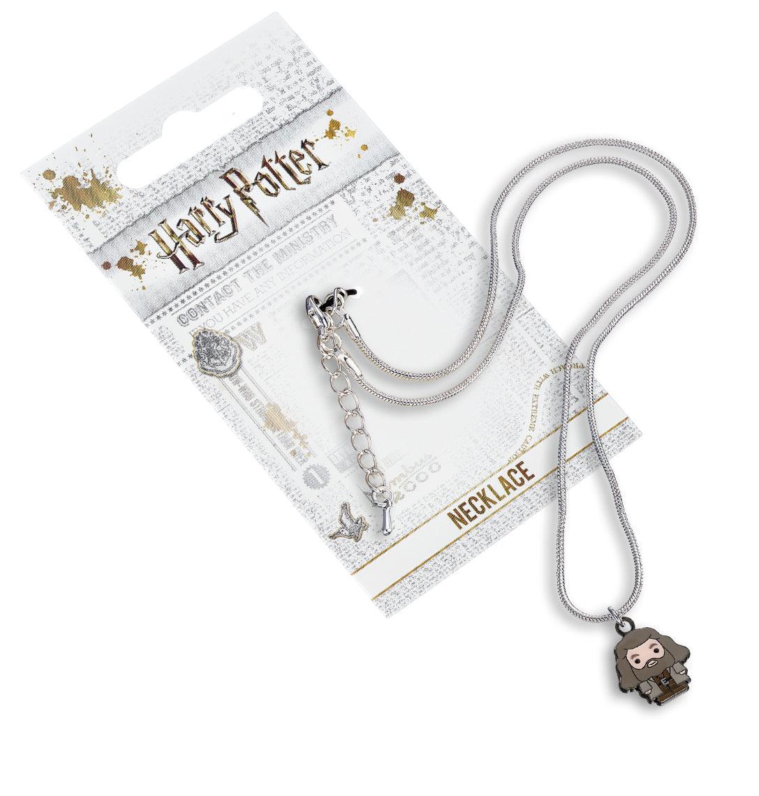 Collana con ciondolo Hagrid Chibi 2 cm placcata argento - HARRY POTTER - Magic Dreams Store