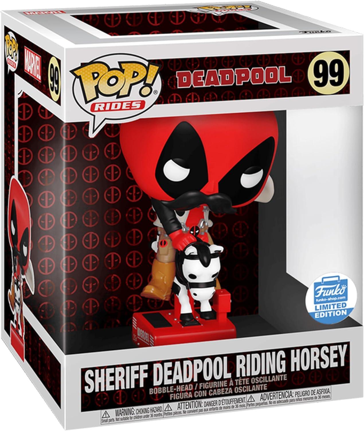 Deadpool: Funko Pop! Rides - Sheriff Deadpool riding horsey #99 Limited Edition - Magic Dreams Store