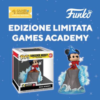 FUNKO POP 481 SORCERER MICKEY MOUSE 20 CM MOVIE MOMENTS GAMES ACADEMY LIMITED EDITION - TOPOLINO - Magic Dreams Store