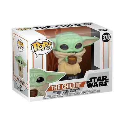 FUNKO POP 378 THE CHILD WITH CUP BABY YODA FIGURE 9 CM - THE MANDALORIAN - Magic Dreams Store