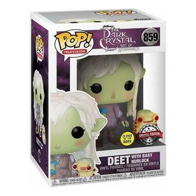 FUNKO POP 859 DEET WITH BABY NURLOCK SPECIAL EDITION GLOWS IN THE DARK 9 CM - THE DARK CRYSTAL AGE OF RESISTANCE - Magic Dreams Store