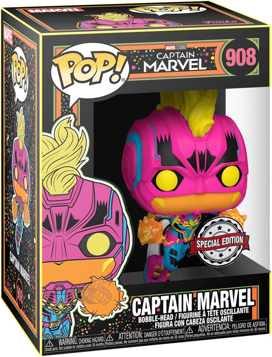 Funko Pop! Captain Marvel #908 Blacklight Special Edition - CAPTAIN MARVEL - Magic Dreams Store