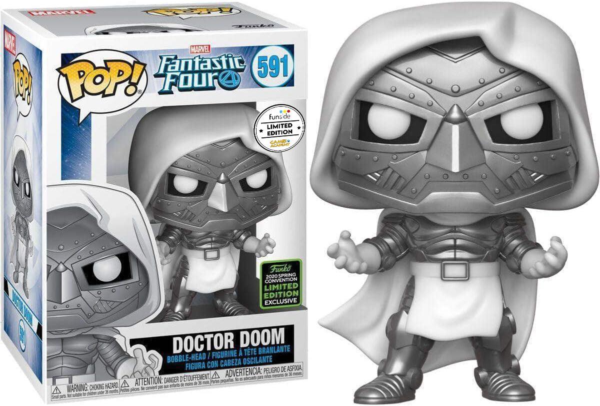 Funko Pop! Doctor Doom #591 Limited Edition 2020 Spring Convention Exclusive Funside Games Academy - FANTASTIC FOUR - Magic Dreams Store