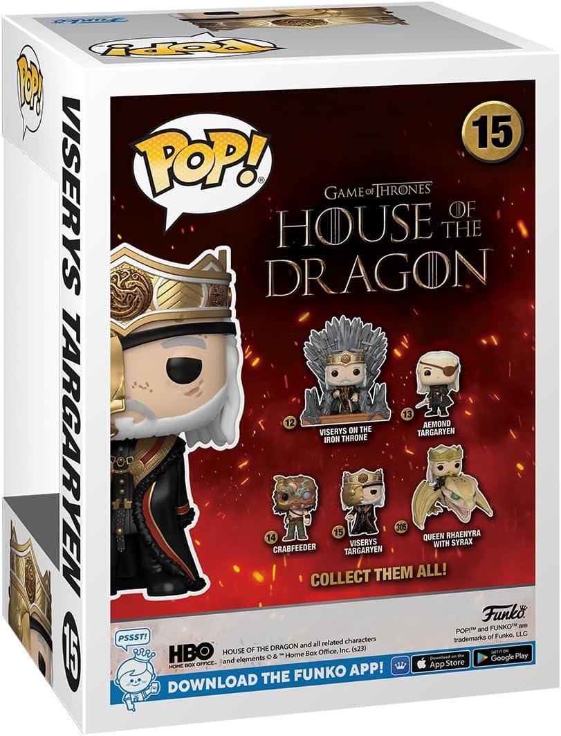 Funko Pop! Viserys Targaryen masked king #15 - HOUSE OF THE DRAGON - Magic Dreams Store