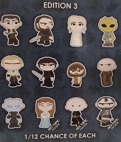 Mystery Minis blind box Serie 3 Hot Topic Exclusive - GAME OF THRONES - Magic Dreams Store