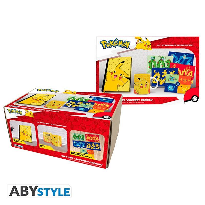 Gift Set Pikachu con tazza + notebook + 5 cartoline - POKEMON - Magic Dreams Store