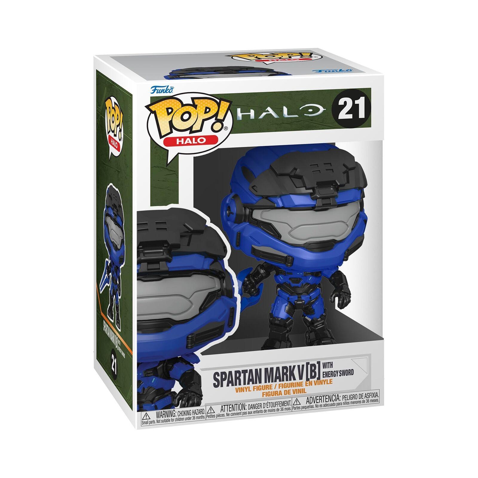 Halo: Funko Pop! Games - Spartan Mark V [B] with energy sword #21 - Magic Dreams Store