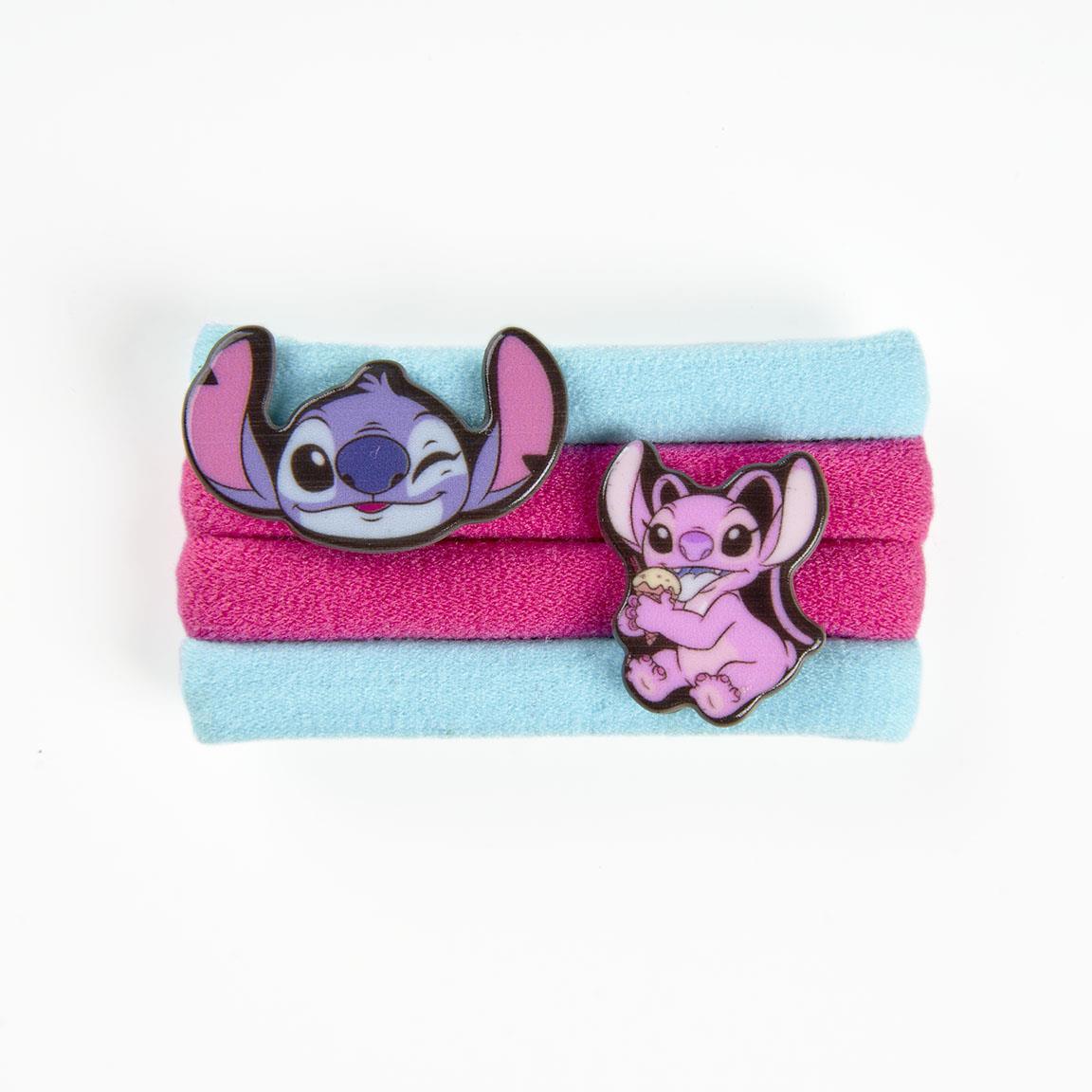 SET DA 4 ELASTICI PER CAPELLI STITCH E ANGEL - LILO E STITCH - Magic Dreams Store