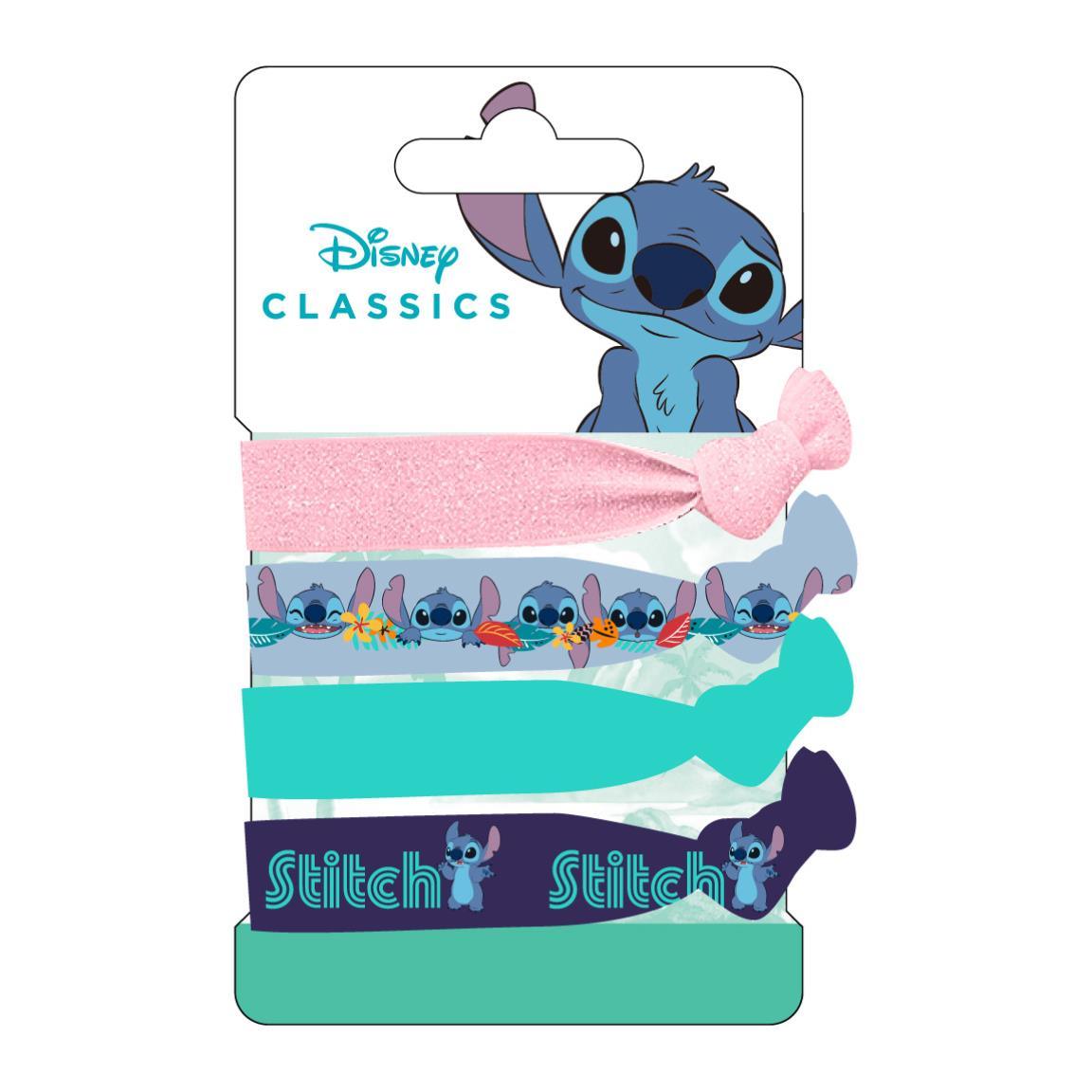 SET DA 4 ELASTICI PIATTI PER CAPELLI STITCH MOD. A - LILO E STITCH - Magic Dreams Store