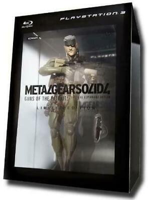 LIMITED EDITION PS3 WITH OLD SNAKE FIGURES - METAL GEAR SOLID 4 GUNS O