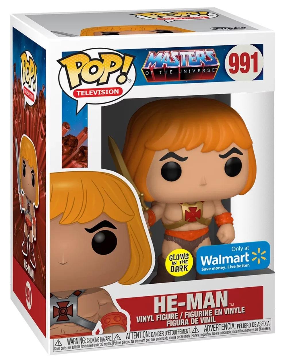 Masters of the Universe: Funko Pop! Television - He-Man #991 Glows in the Dark Walmart - Magic Dreams Store