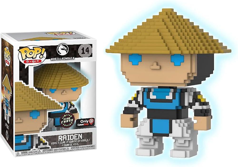 Mortal Kombat X: Funko Pop! 8-Bit - Raiden #14 Only at Game Stop Glow in the dark Chase - Magic Dreams Store