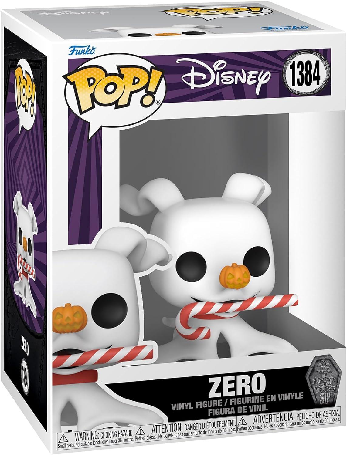 Nightmare Before Christmas: Funko Pop! - Zero with CandyCane #1384 - Magic Dreams Store