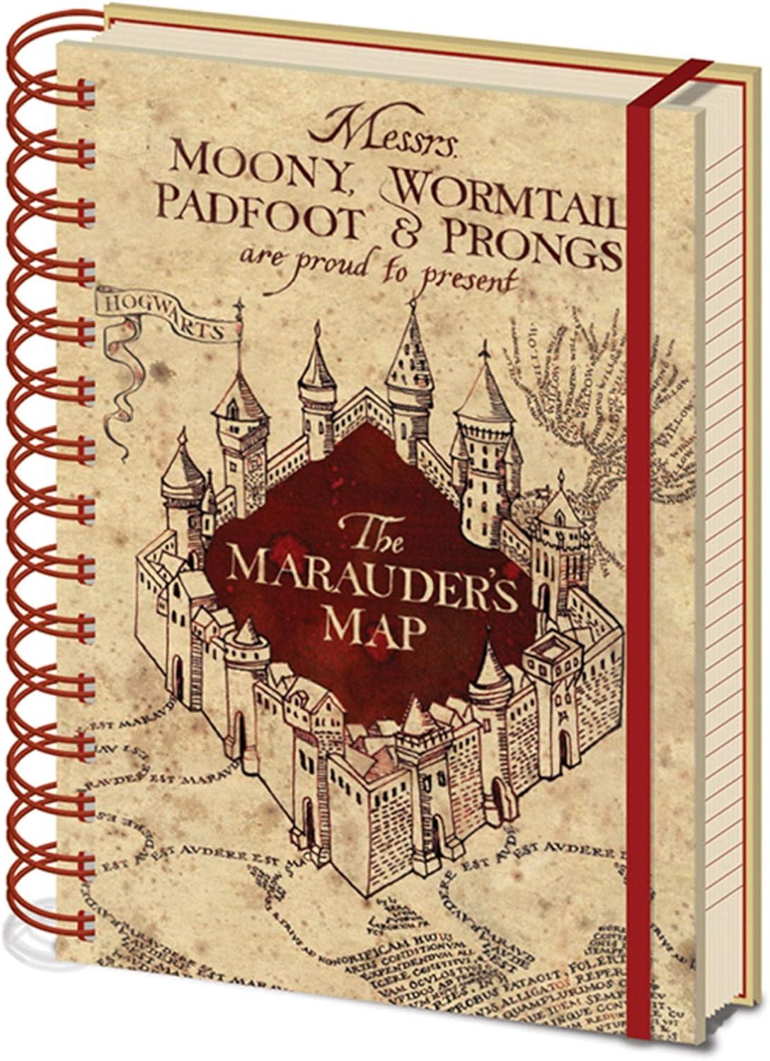 Notebook A5 - HARRY POTTER (MARAUDERS MAP) - Magic Dreams Store