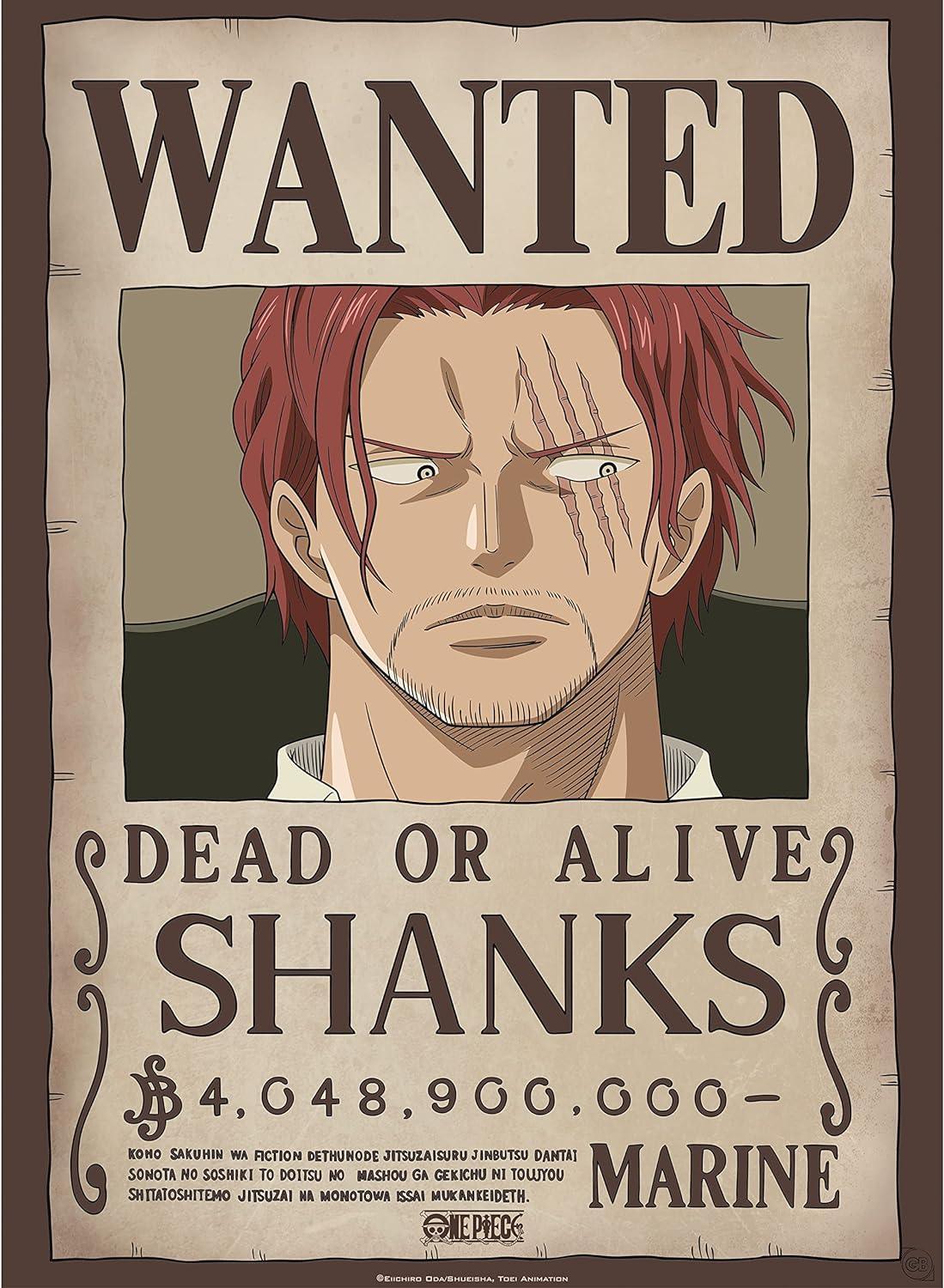 ONE PIECE - Poster Chibi New Wanted Shanks 52x38 cm - Magic Dreams Store