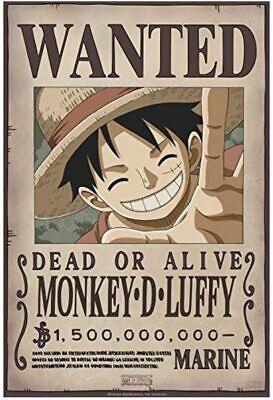 ONE PIECE - POSTER WANTED LUFFY NEW 52x38 cm - Magic Dreams Store