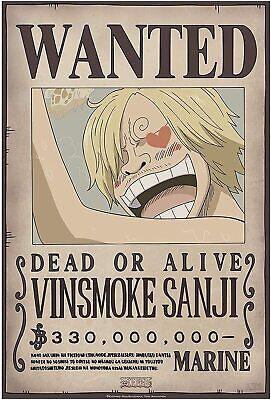 ONE PIECE - POSTER WANTED SANJI NEW 52x38 cm - Magic Dreams Store