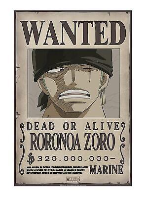 ONE PIECE - POSTER WANTED ZORO NEW 52x38 cm - Magic Dreams Store