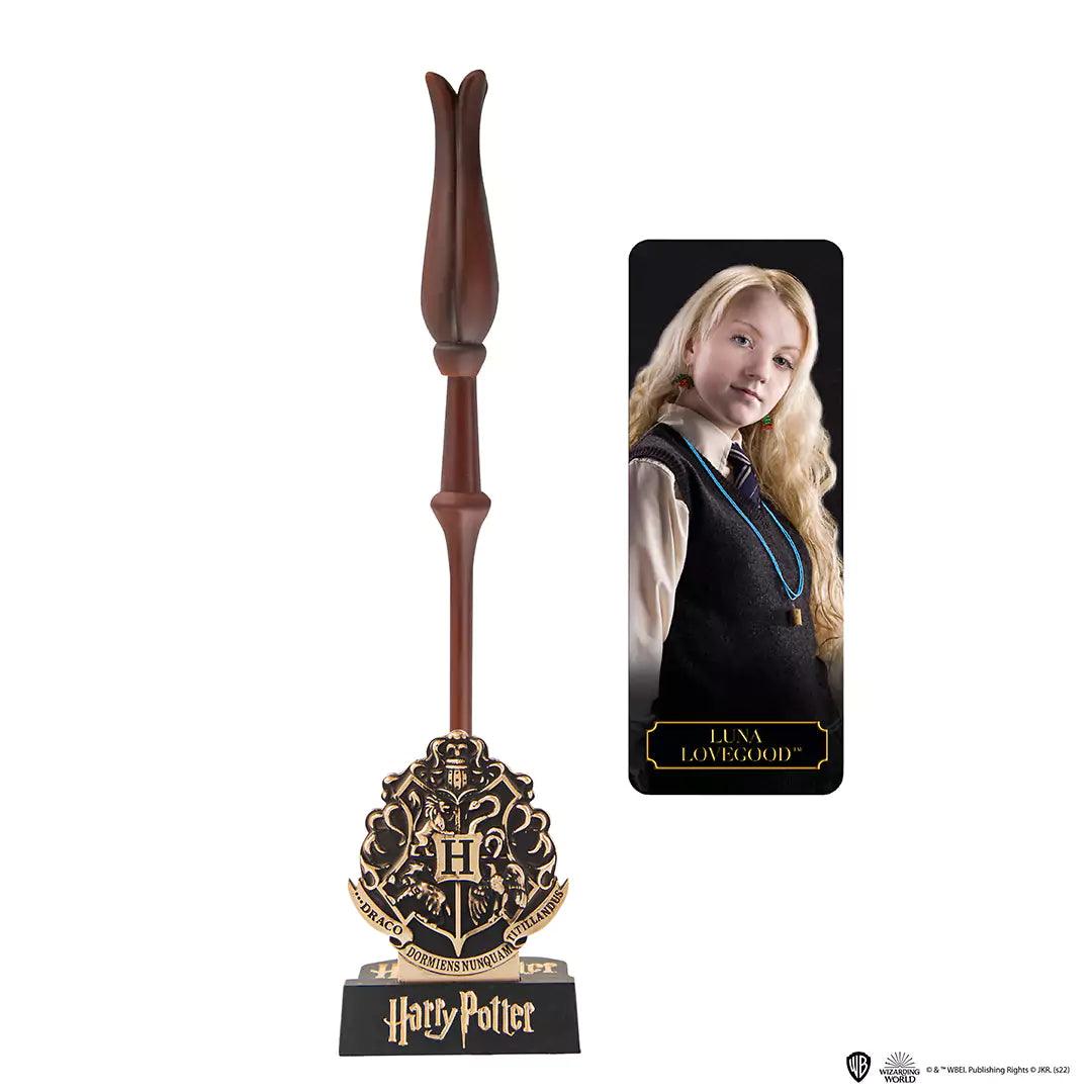 Penna-Bacchetta Harry Potter Con Supporto - Luna Lovegood - Magic Dreams Store