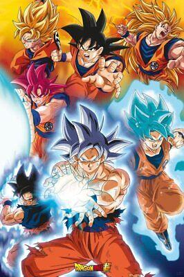 Poster trasformazioni Goku 91.5 x 61 cm - DRAGON BALL SUPER - Magic Dreams Store