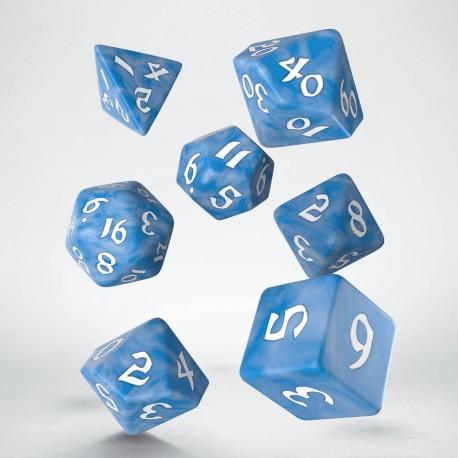 Runic dice set - Glacier/White - Magic Dreams Store