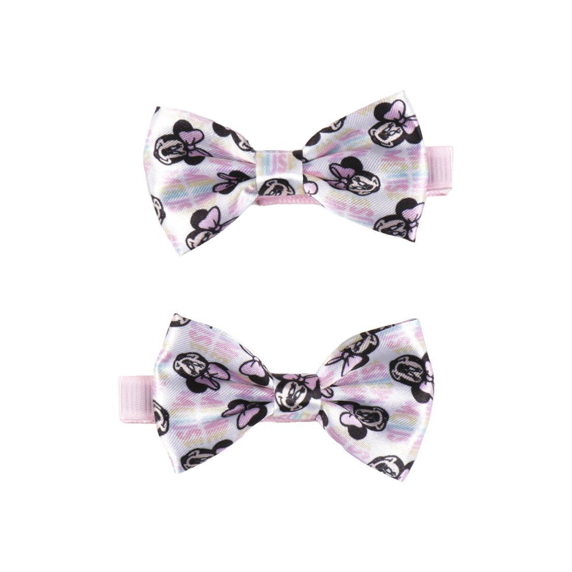 SET 3 ACCESSORI PER CAPELLI MINNIE: 2 MOLLETTE + 1 ELASTICO PER CAPELLI MINNIE CON FIOCCO - MINNIE MOUSE - Magic Dreams Store