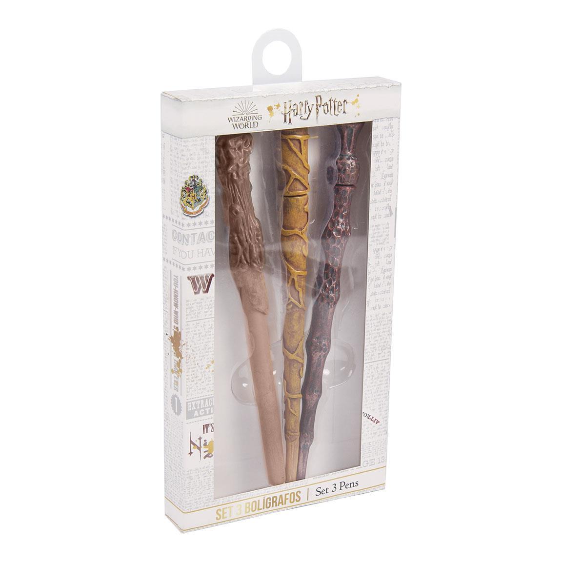 Set 3 penne bacchette - HARRY POTTER - Magic Dreams Store