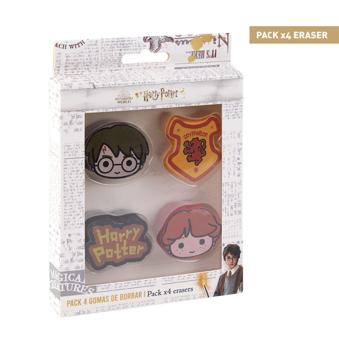 SET 4 GOMME DA CANCELLARE - HARRY POTTER - Magic Dreams Store