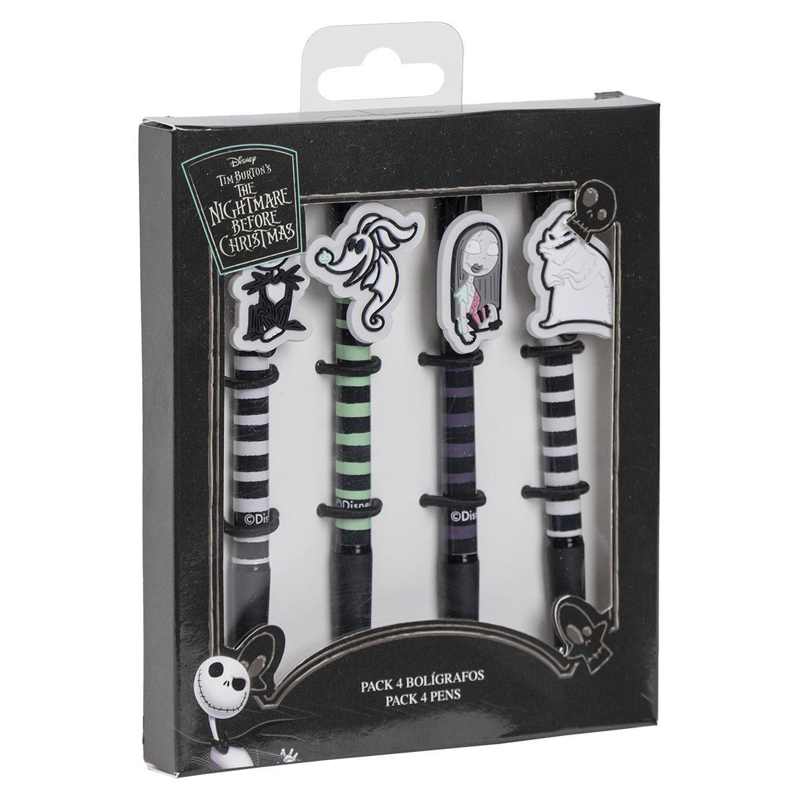 Set 4 pezzi penne - NIGTHMARE BEFORE CHRISTMAS - Magic Dreams Store