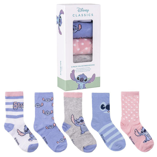 5-piece set of girl socks - DISNEY STITCH