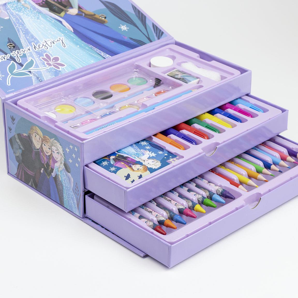 SET CANCELLERIA CON VALIGETTA E ACCESSORI PER COLORARE - FROZEN - Magic Dreams Store