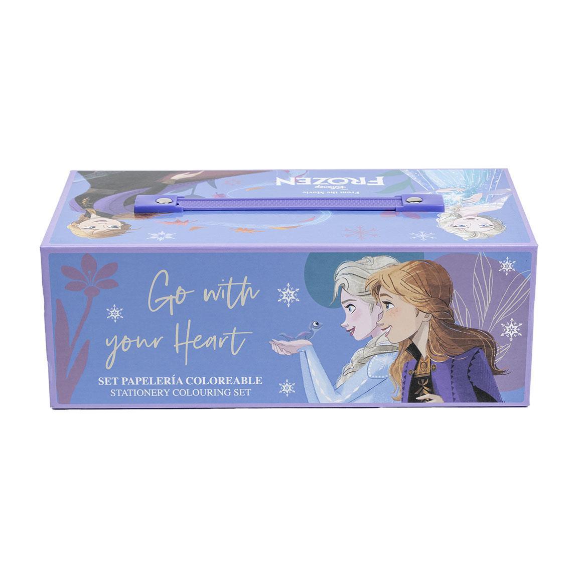 SET CANCELLERIA CON VALIGETTA E ACCESSORI PER COLORARE - FROZEN - Magic Dreams Store