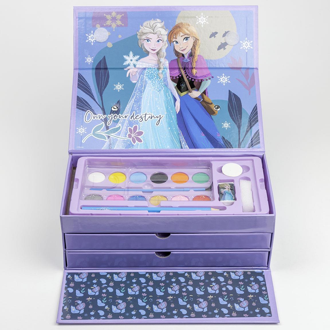 SET CANCELLERIA CON VALIGETTA E ACCESSORI PER COLORARE - FROZEN - Magic Dreams Store