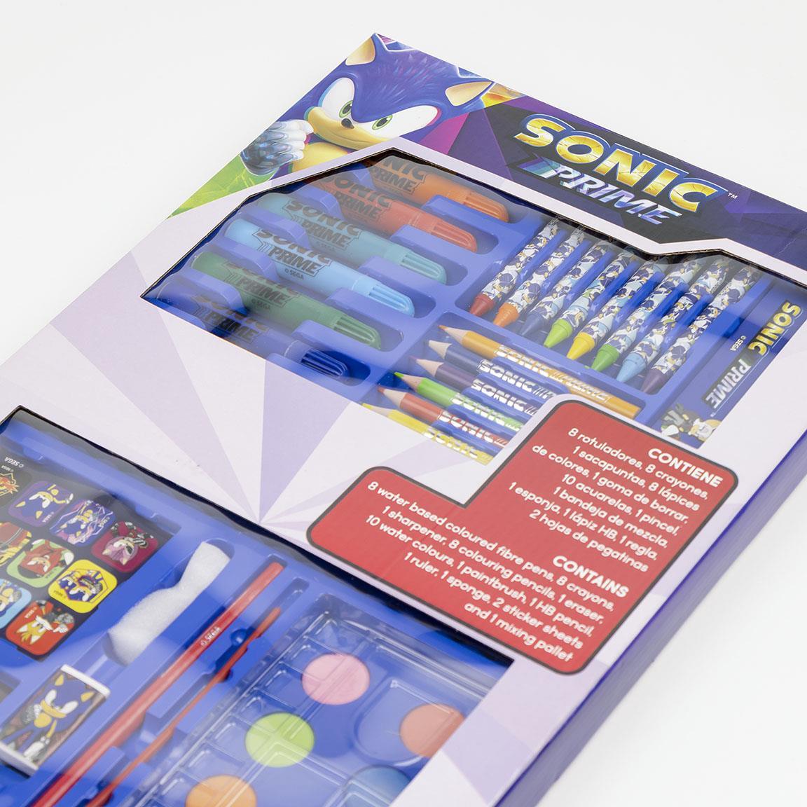 SET CANCELLERIA PER COLORARE - SONIC - Magic Dreams Store