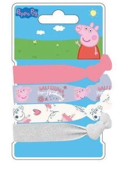 SET DA 4 ELASTICI PIATTI PER CAPELLI MOD. A - PEPPA PIG - Magic Dreams Store