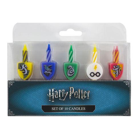 Set di 10 Candeline Loghi e Casate - Harry Potter - Magic Dreams Store