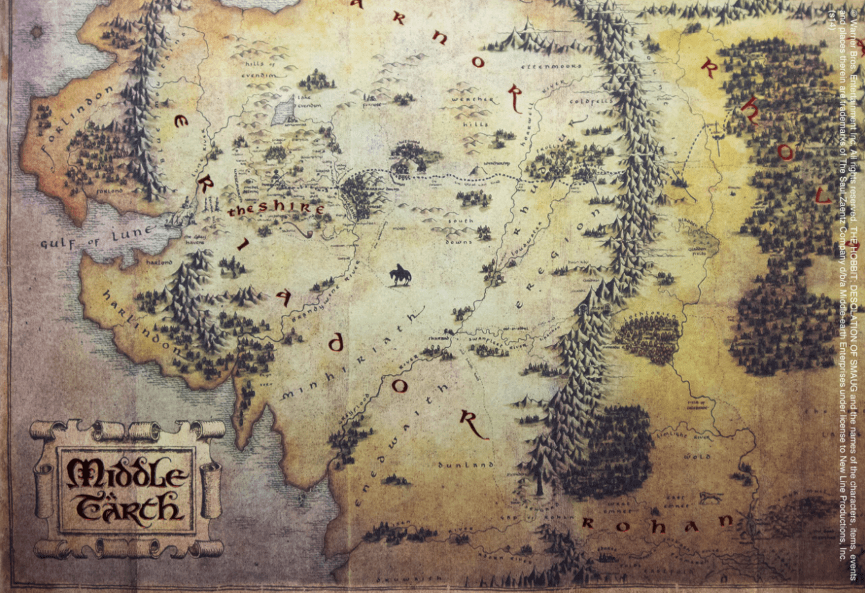 Signore Degli Anelli - Mappa de 