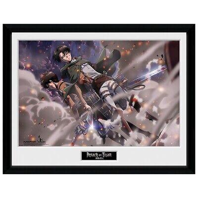 STAMPA IN CORNICE LEVI E EREN 30.5 x 40.6 CM - ATTACK ON TITAN - Magic Dreams Store