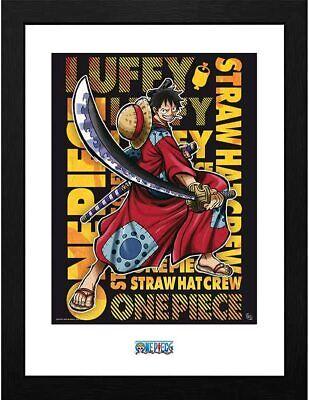 STAMPA IN CORNICE MONKEY D. LUFFY WANOKUNI 30.5 x 40.6 CM - ONE PIECE - Magic Dreams Store