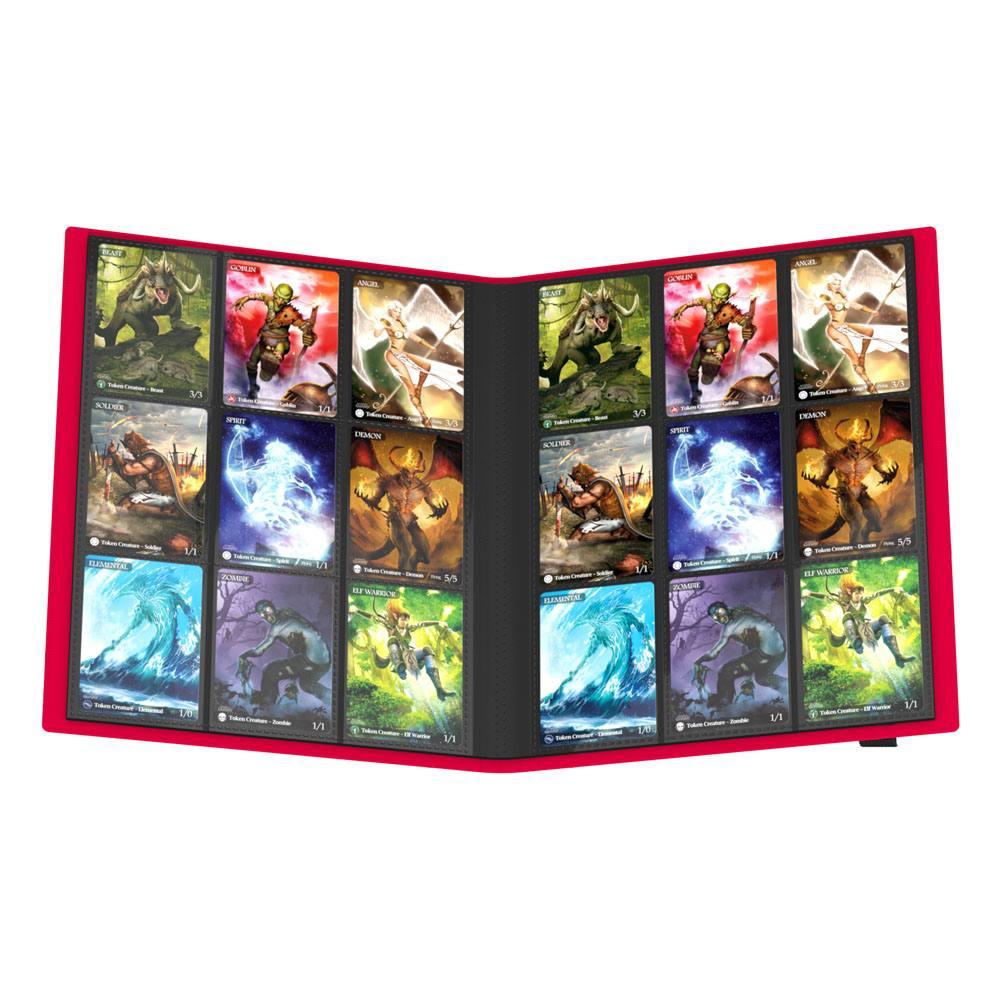 Ultimate Guard - Album 360 carte - 18 Pocket (Quadrow) - RED - Magic Dreams Store