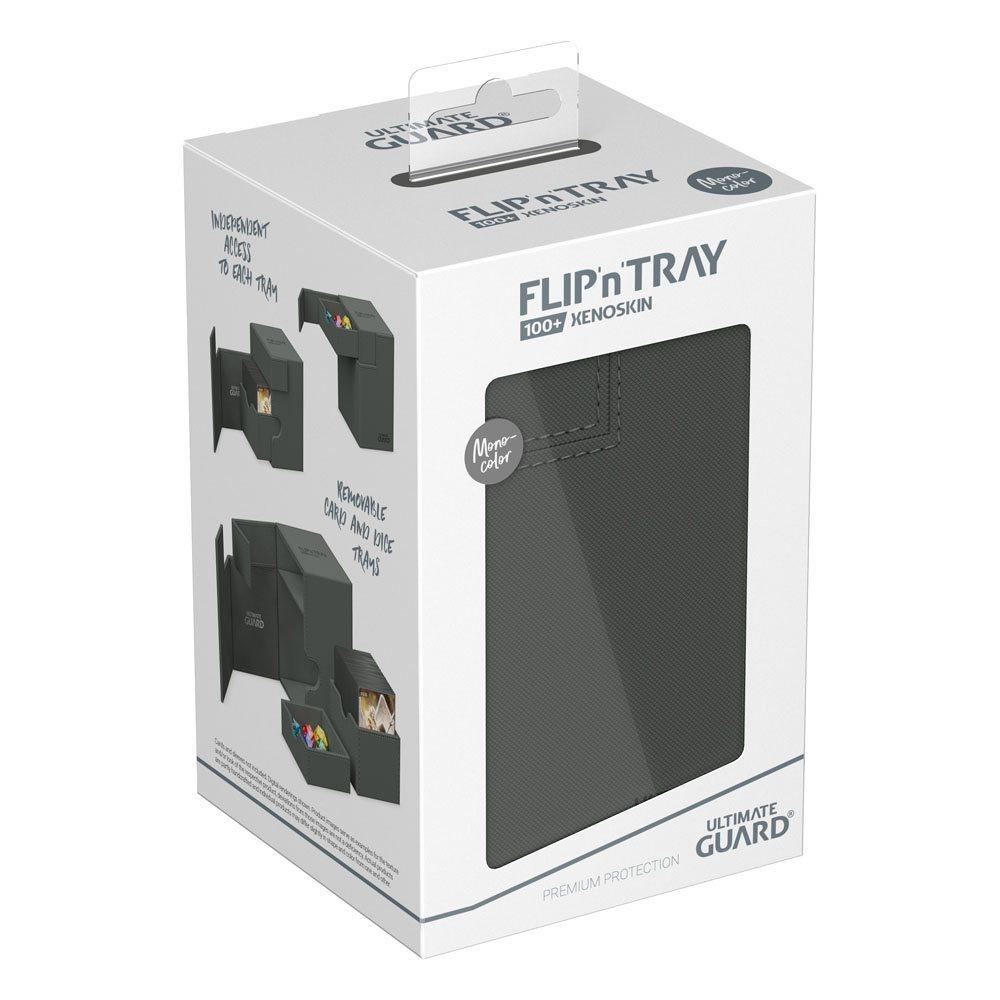 Ultimate Guard - Flip`n`Tray 100+ XenoSkin Monocolor Grey - Magic Dreams Store