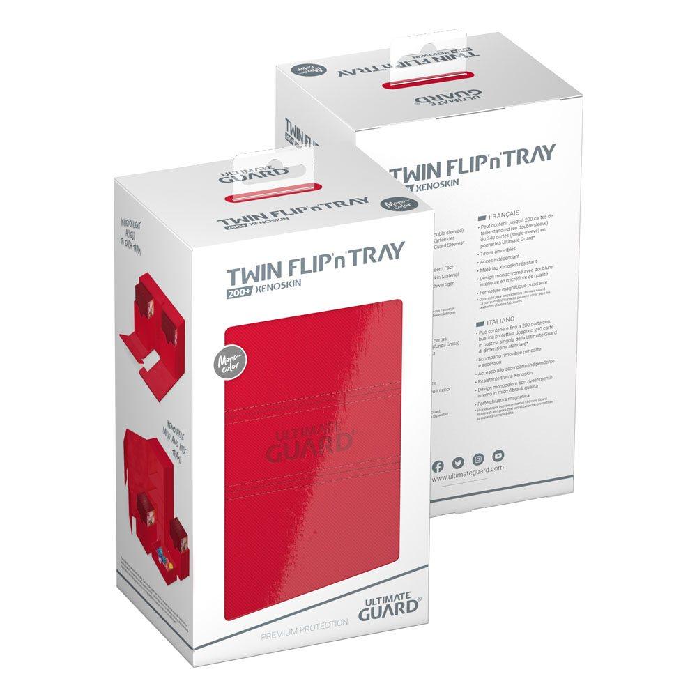 Ultimate Guard - Twin Flip'n Tray 200+ Xenoskin Red - Magic Dreams Store