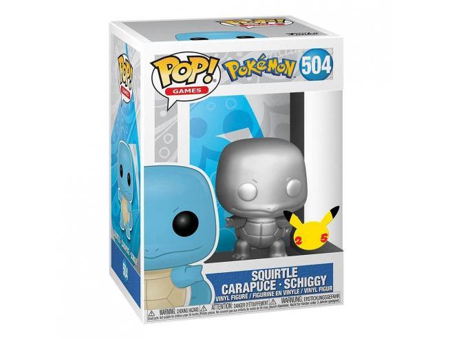 Pokemon: Funko Pop! - Silver Squirtle Carapuce Schiggy #504 - Magic Dreams Store